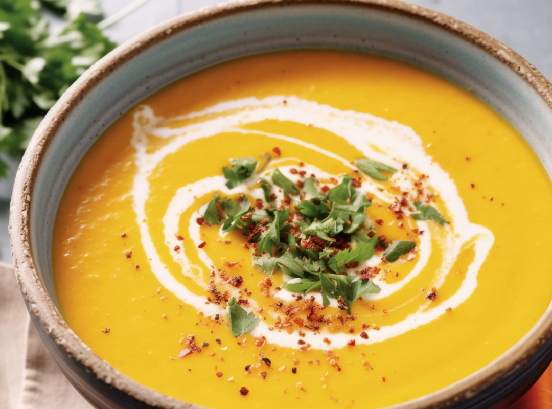 Geroosterde wortel soep - recept van The Spice Club