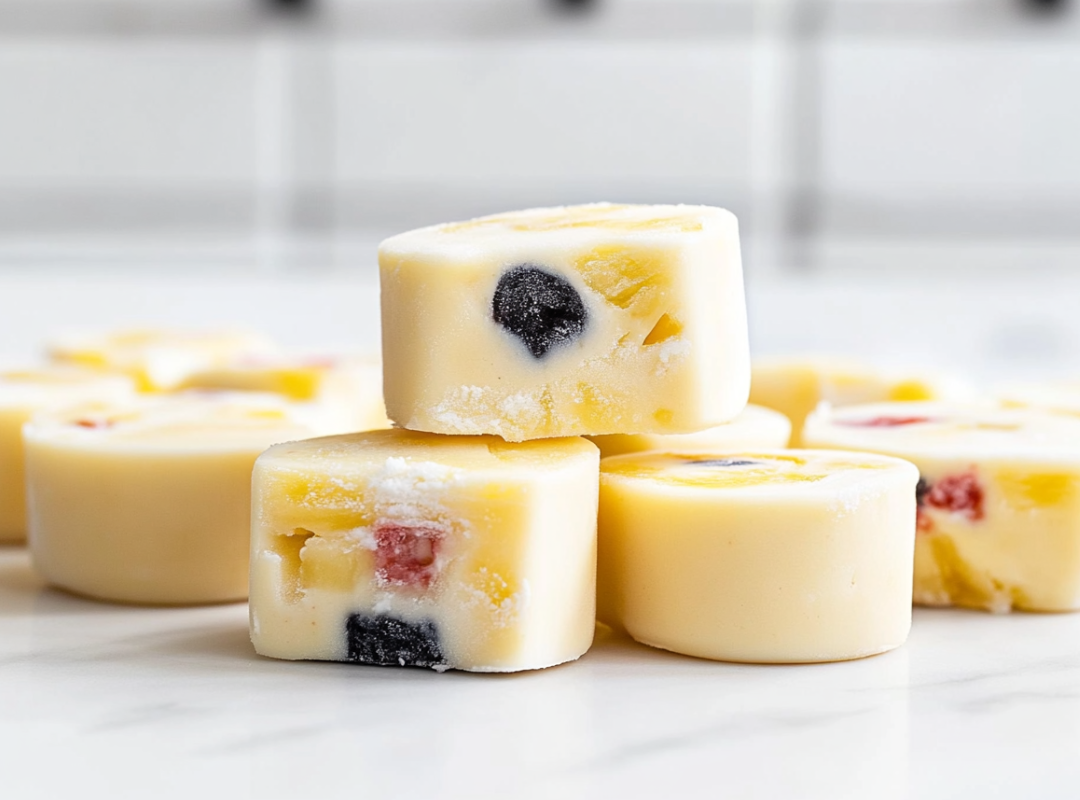 Tropical Frozen Yogurt Bites