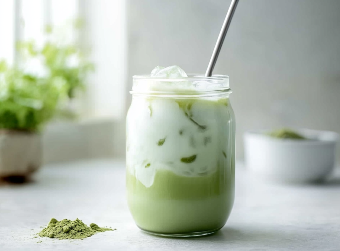 Iced Vanilla Matcha Latte