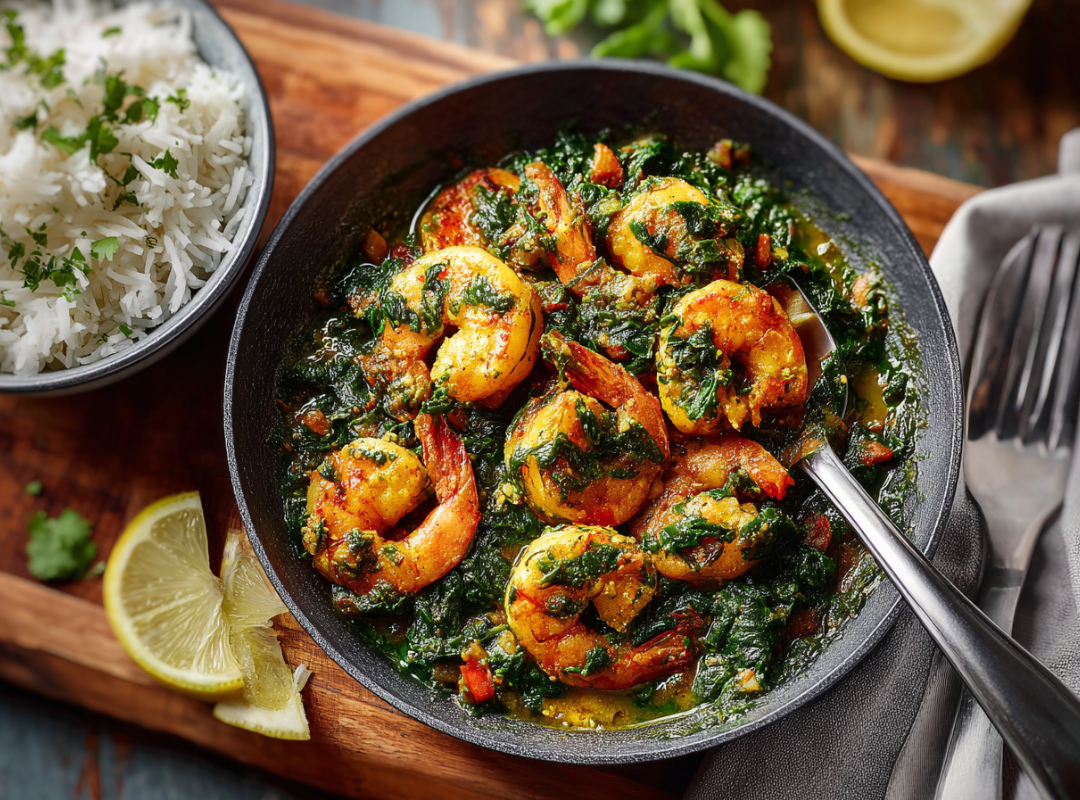 Indiase Saag Garnalen