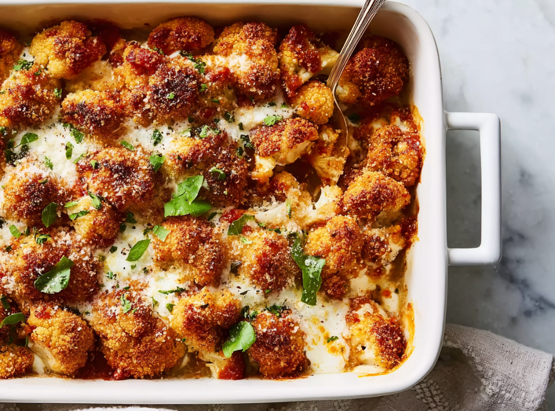 Bloemkool Parmesaan uit de Oven