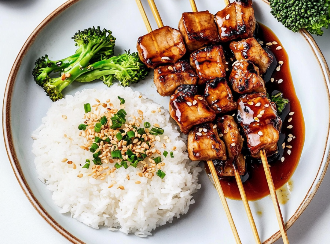 Yakitori met Bimi & Rijst