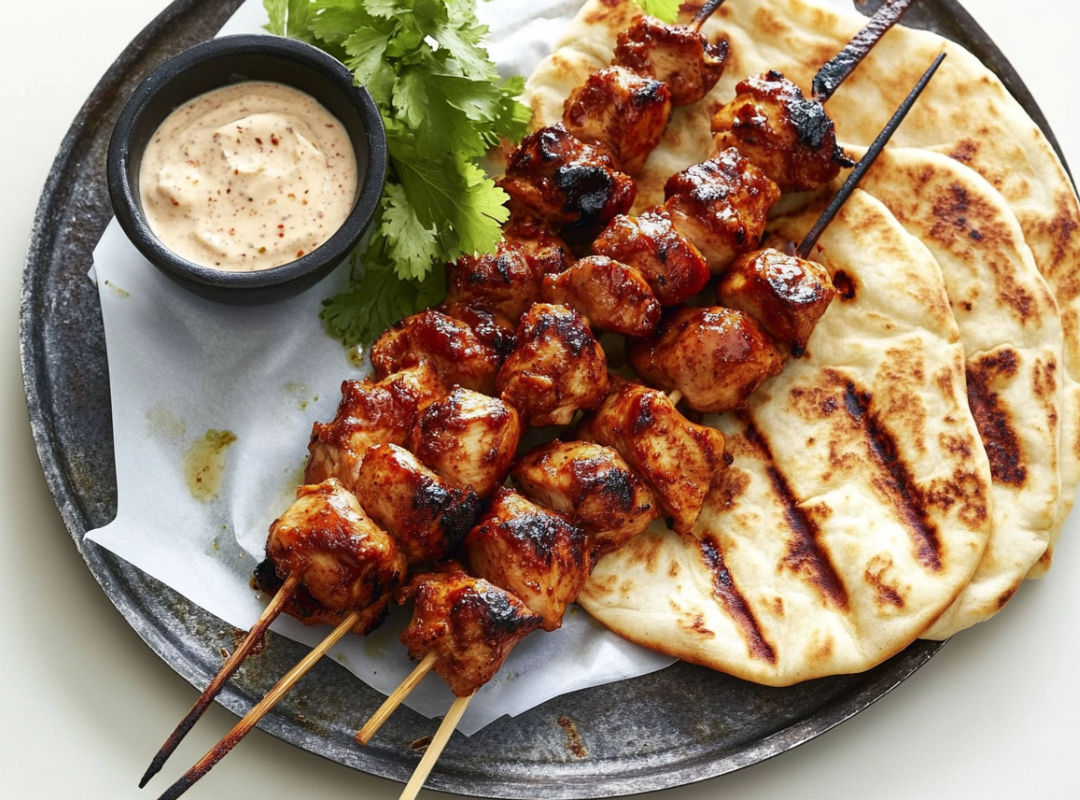 Kruidige Kipspiesjes met Knoflook-Citroen marinade