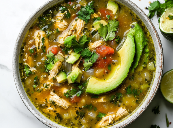 Groene Chili Soep met Kip - recept van The Spice Club