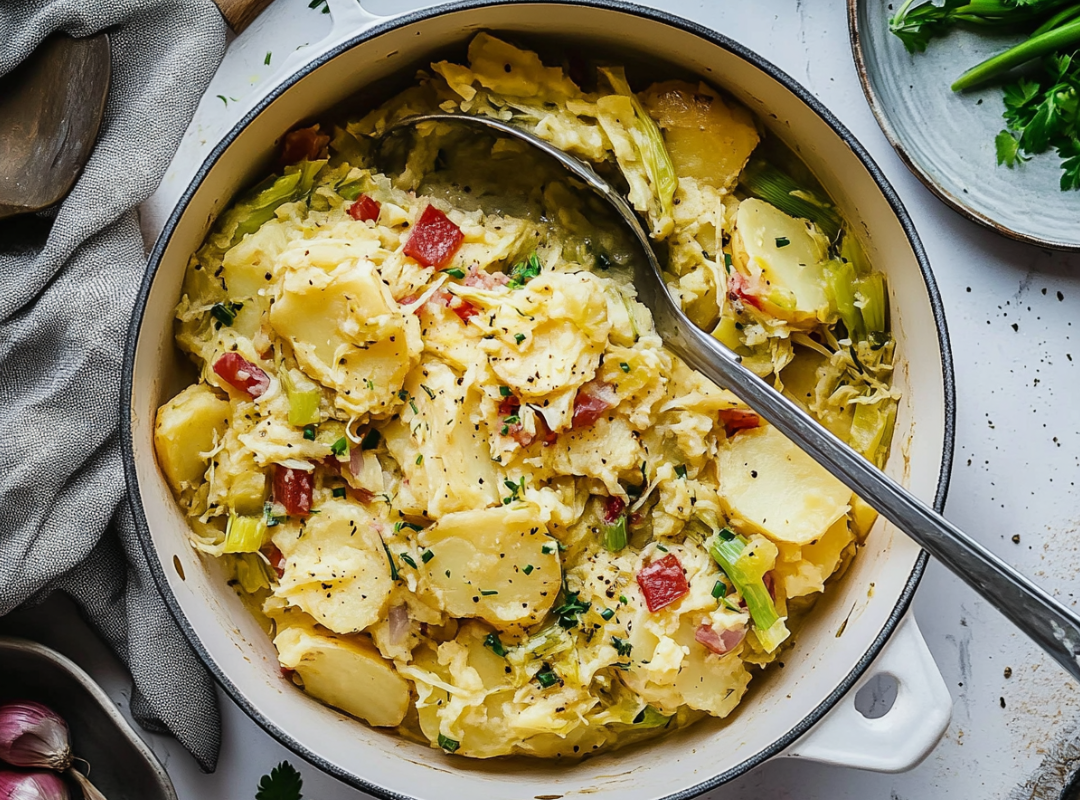 Prei Stamppot met italiaanse twist