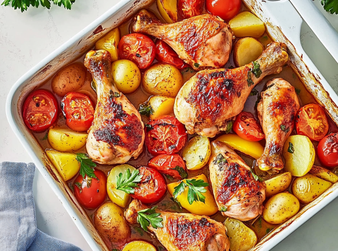 Piri Piri Kip met Aardappeltjes en Tomaat