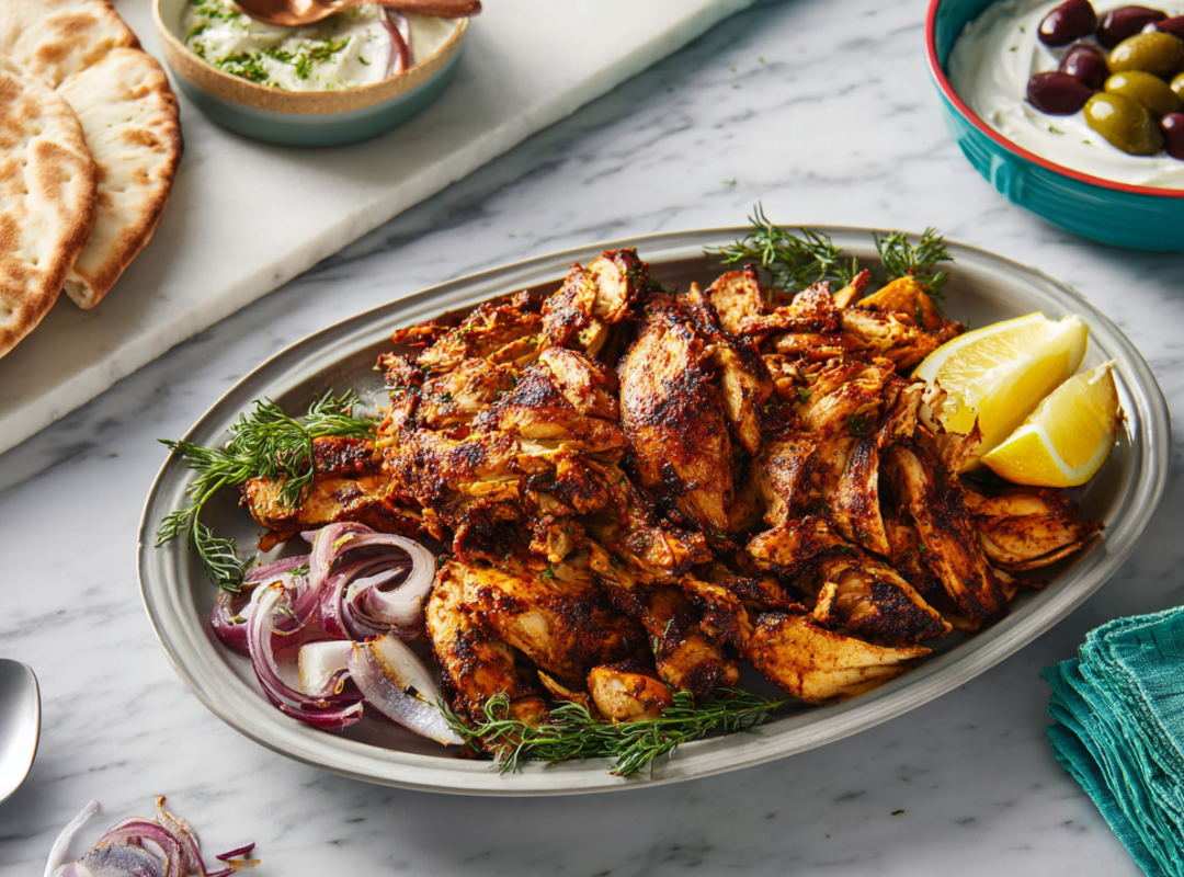 Oven Kip Shoarma met Citroen en Knoflook