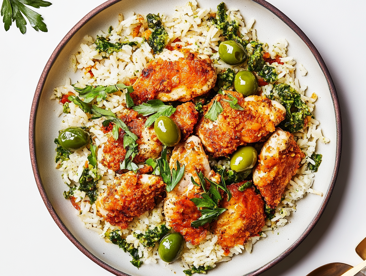 Kip Za'atar met Rijst & Olijven