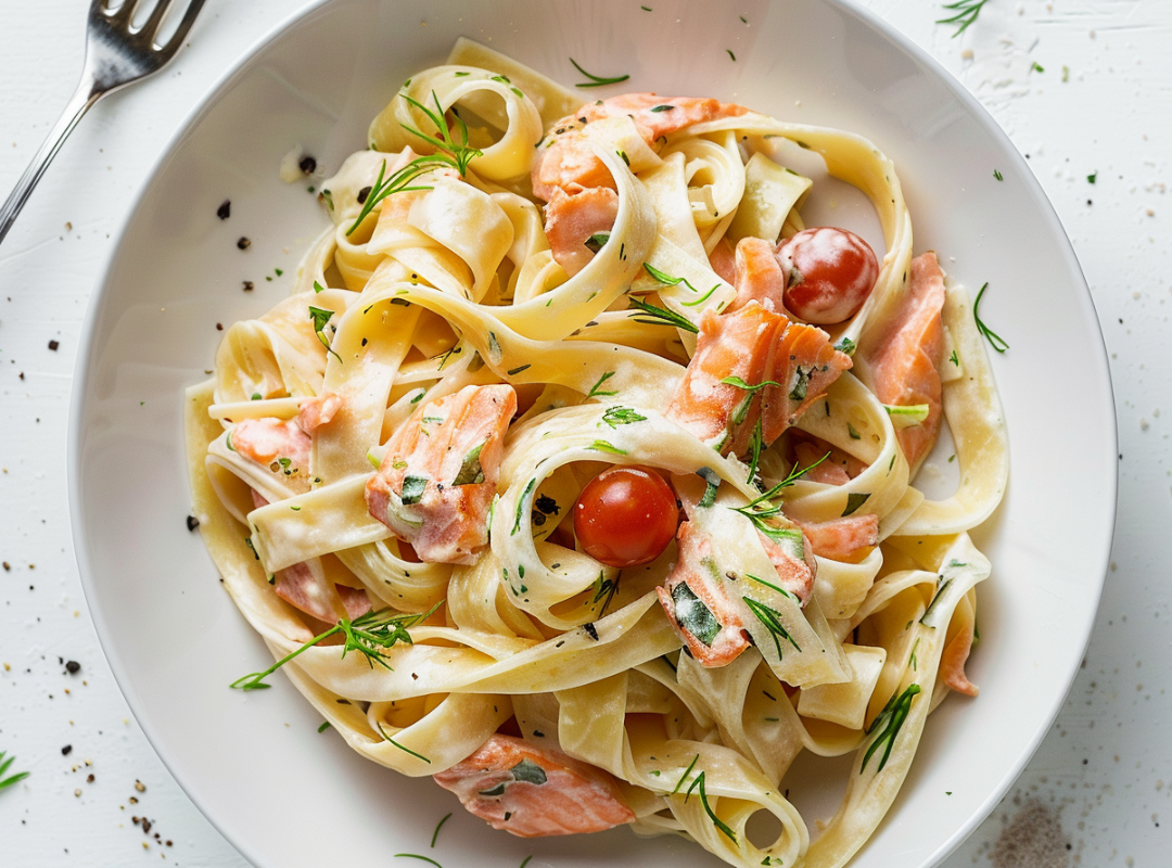 Romige Tagliatella met zalm