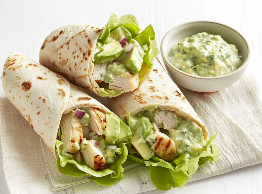 Keyif Wraps Kip Wraps met Avocado & Yoghurt Saus – Snel & Fris