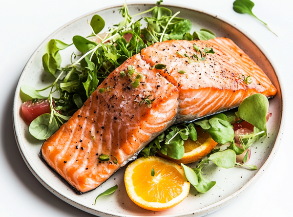 Gebakken Zalm met Citrus Sinaasappel Salade - recept van The Spice Club