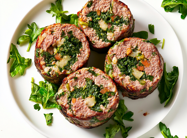 Gehaktbrood met Spinazievulling - recept van The Spice Club