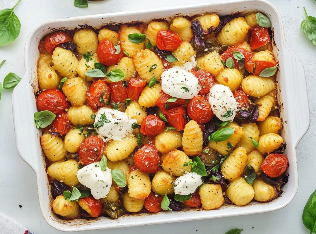 Gnocchi traybake met ricotta