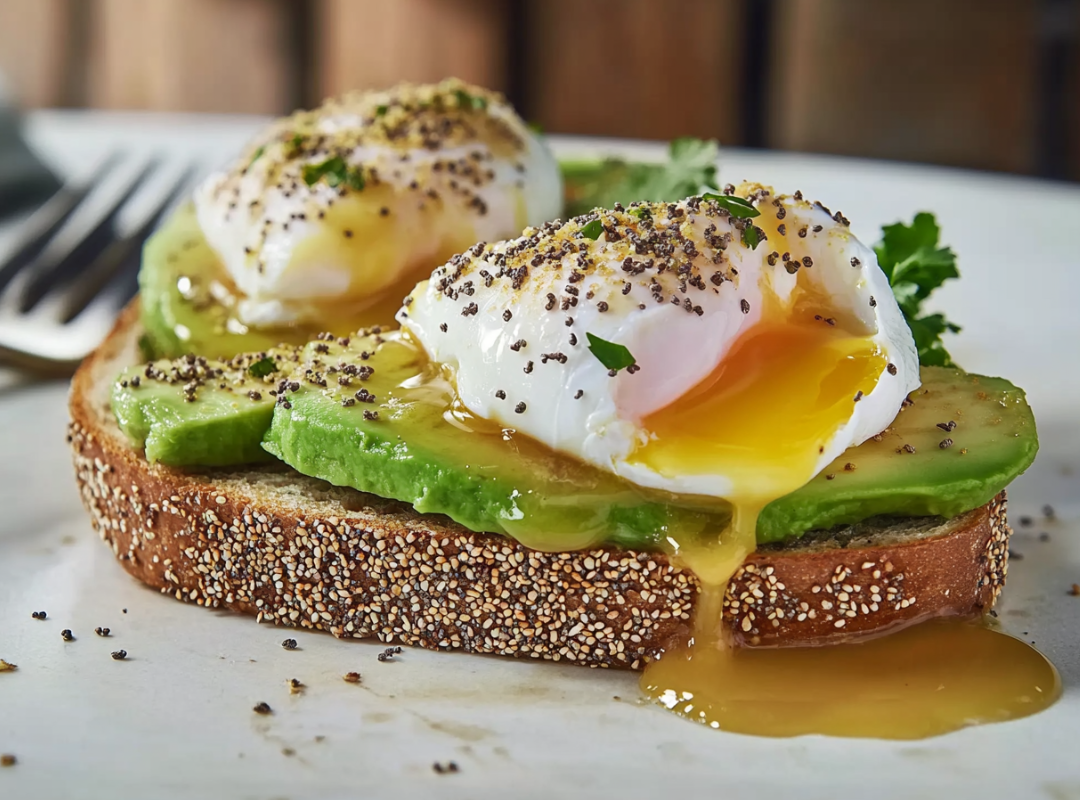 Avocado toast met gepocheerd ei