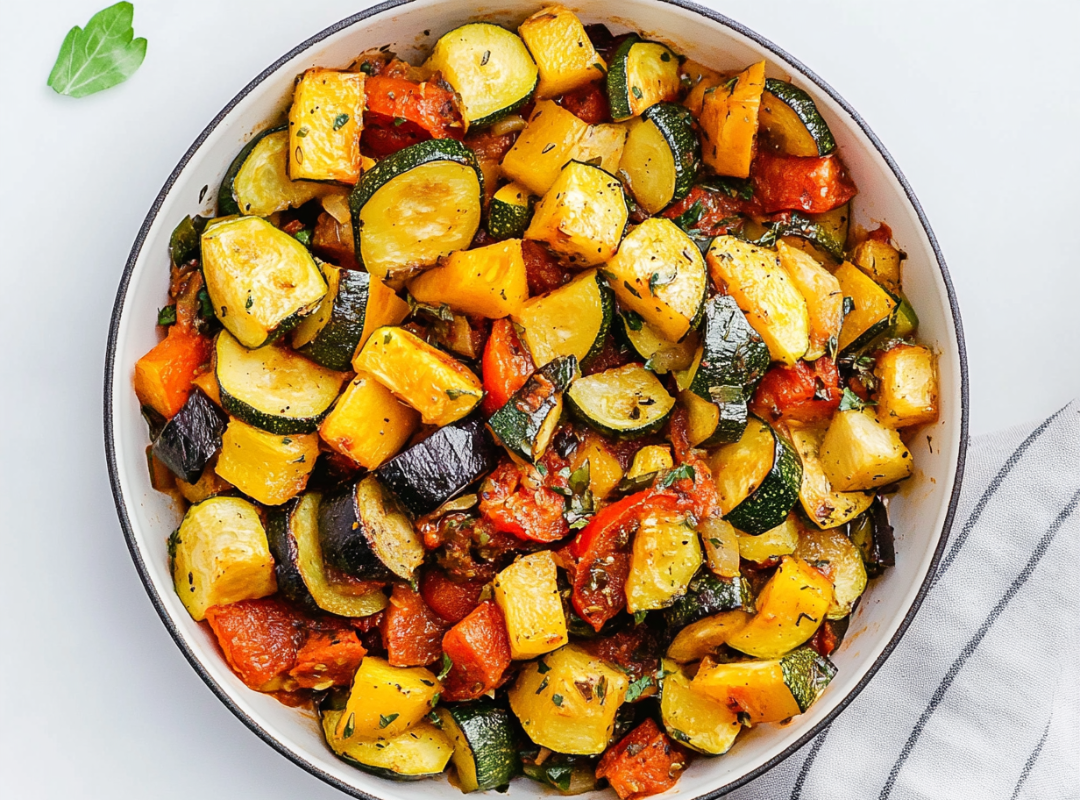 Pompoen Ratatouille met Courgette & Paprika