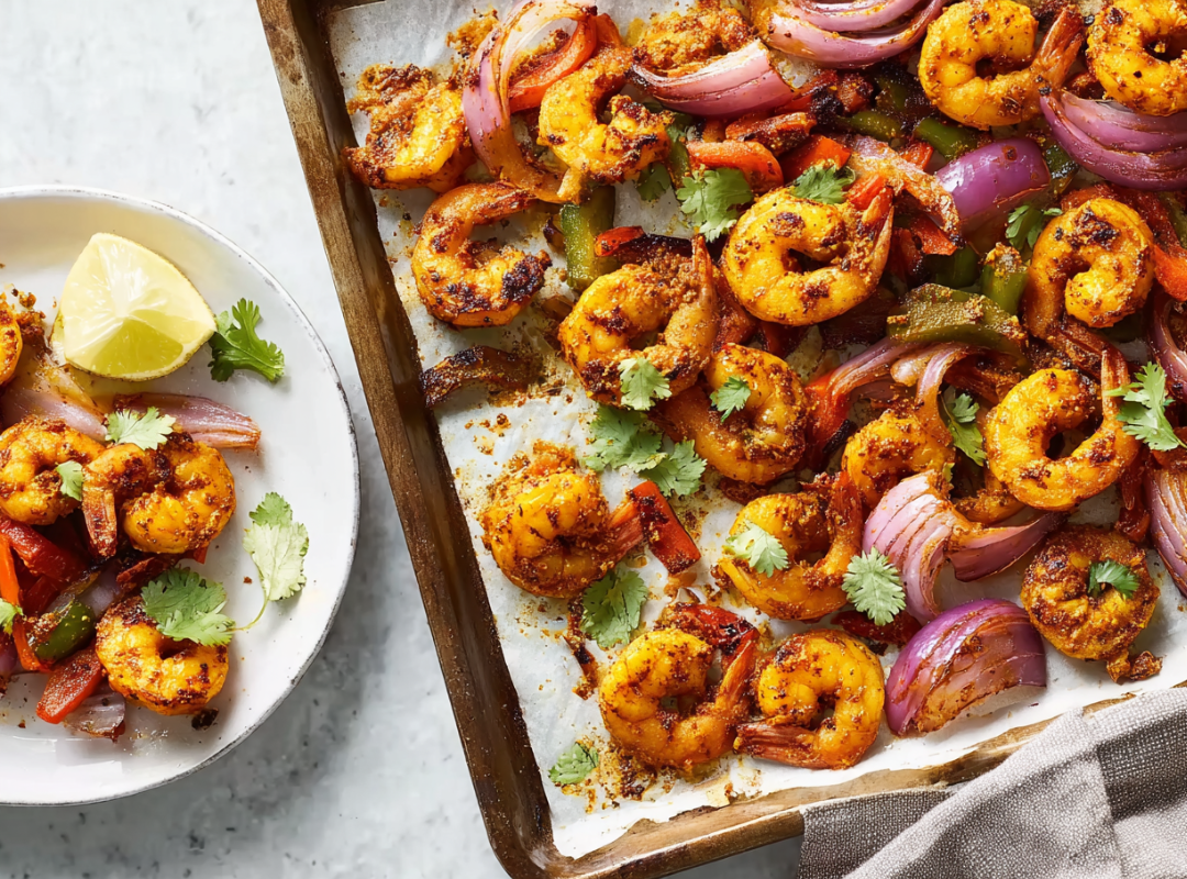 Ovenschaal Garnalen Tikka