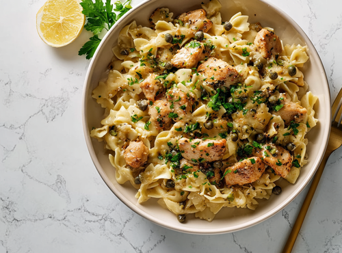 Pasta Kip Piccata