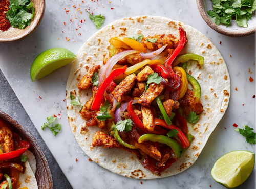 Kip Fajitas met Paprika en Limoen