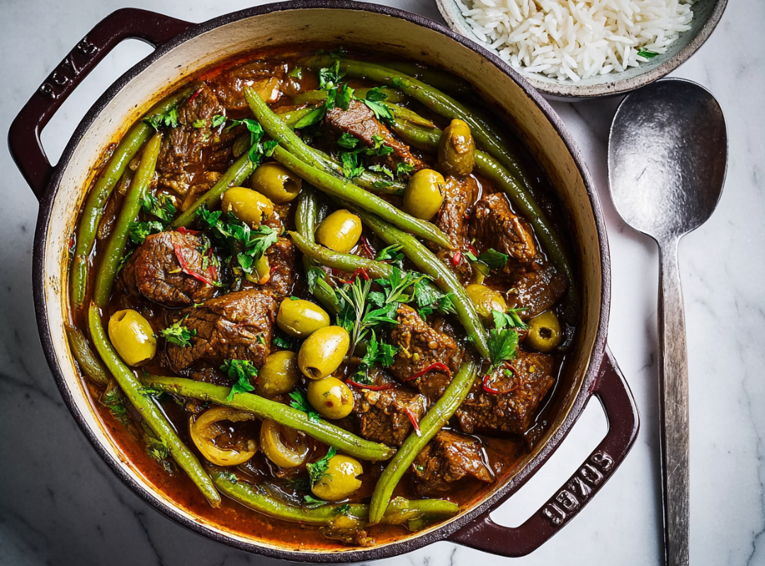 Rundvlees Tajine met Groenten en Olijven