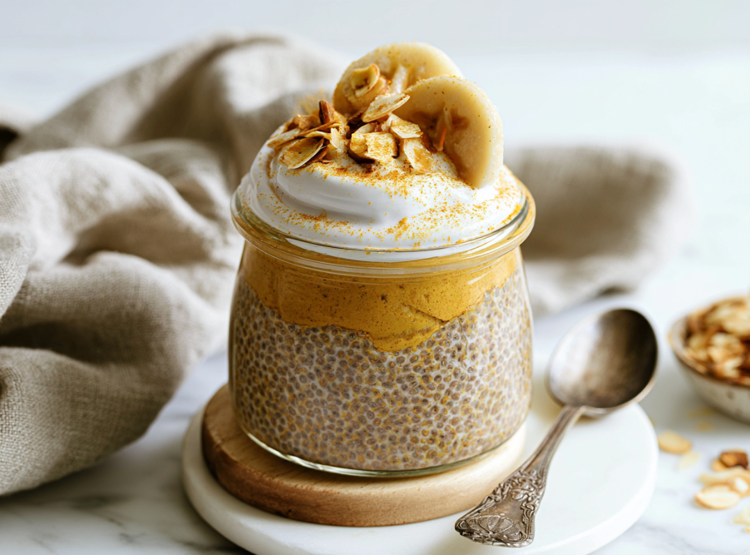 Golden Chai Chia Pudding