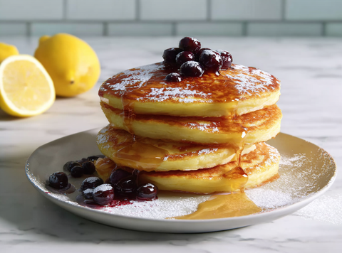 Luchtige Ricotta Citroen Pancakes