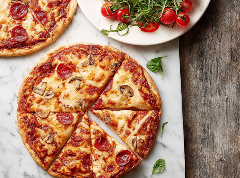 Wrappizza's met Pizza Mix: Bianca, Rosso en Tartufo