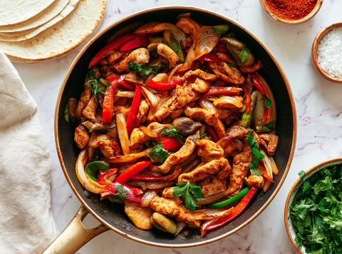 Kip Fajita Wraps met Avocadosalsa