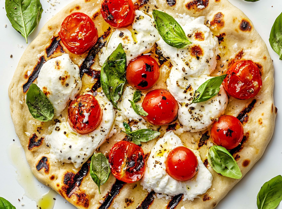 Flatbread met tomaat & burrata