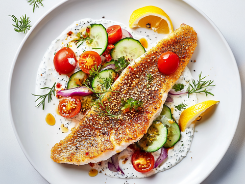 Pesca X The Spice Club · Everything Bagel Vis met Salade