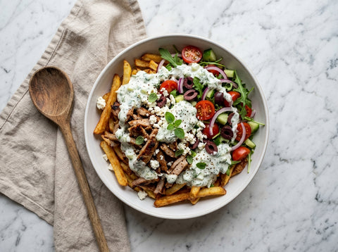 Griekse Kapsalon met Gyros-Mix — Mediterrane Twist