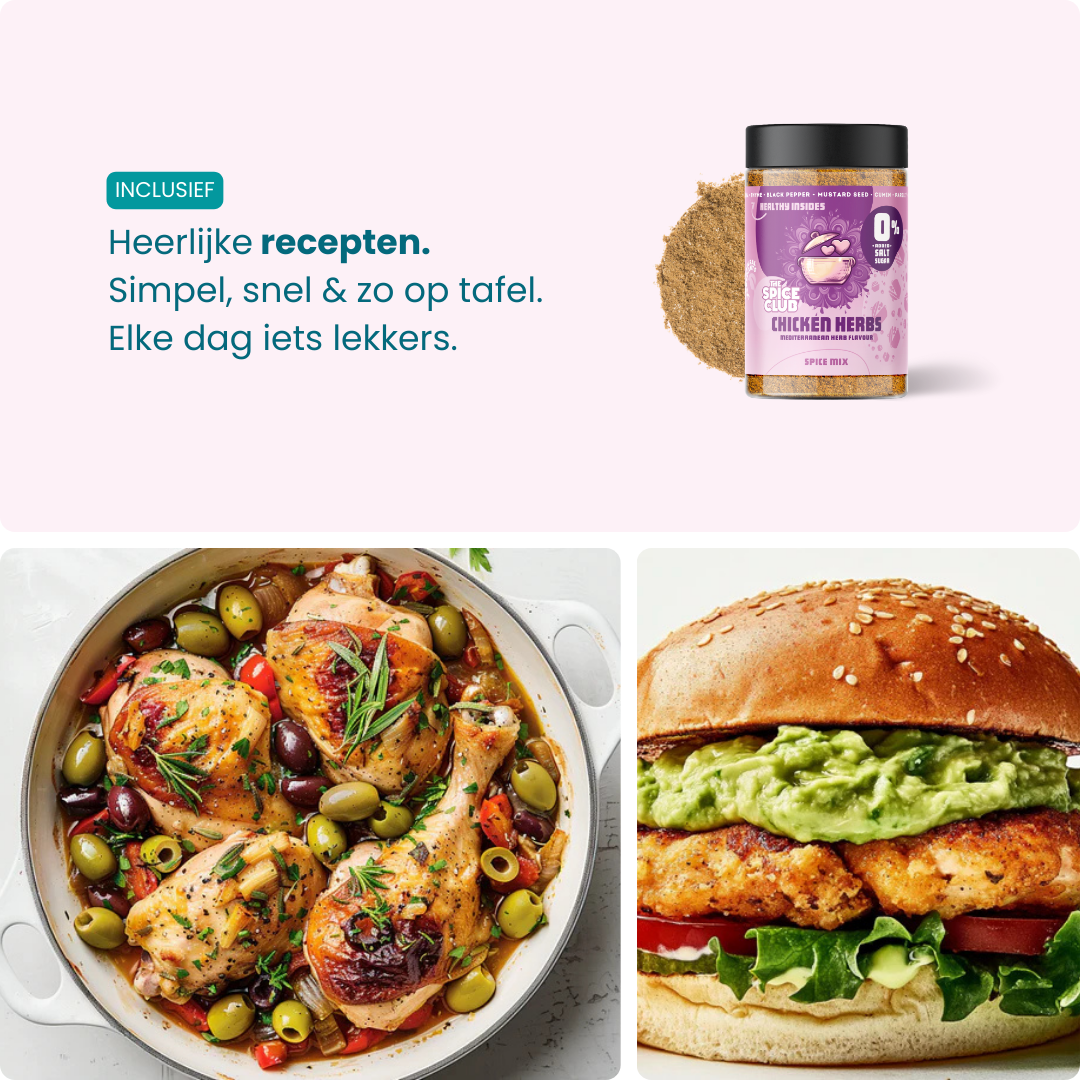 Kip Kruidenmix Allround, 100% natuurlijk, zoutvrij - ingrediënten | The Spice Club