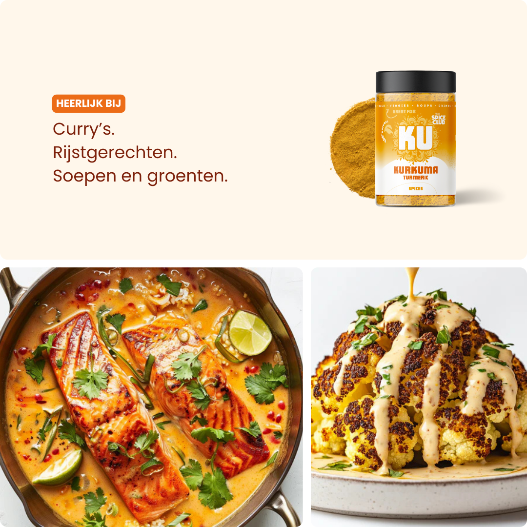Kurkuma gemalen ingrediënten - 100% natuurlijk | The Spice Club