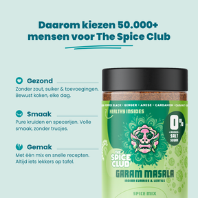 Garam Masala - Indiase kruidenmix, 100% natuurlijk, zoutvrij - sfeerbeeld | The Spice Club
