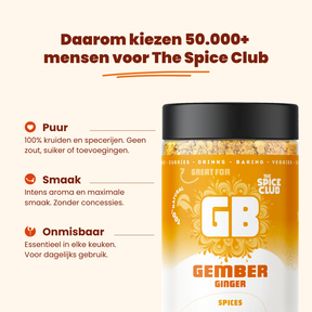 Gemberpoeder - specerijen - bereiding | The Spice Club