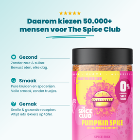 Pumpkin Spice kruidenmix en waarom klanten kiezen voor The Spice Club